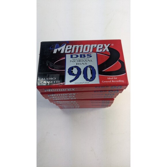 Memorex DBS 90 Normal Bias New Blank/Sealed Audio Cassettes Lot Of 10. - Picture 2 of 6